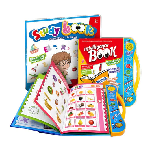 Kids Intelligence Sound Book – Fun Learning with Letters, Words, Numbers & Shapes + [Free Printable Preschool PDF Included]
