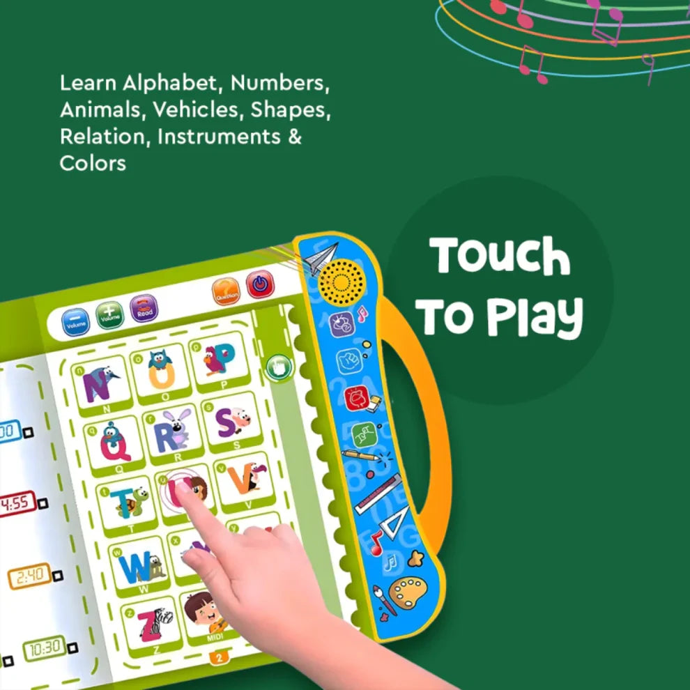 Kids Intelligence Sound Book – Fun Learning with Letters, Words, Numbers & Shapes + [Free Printable Preschool PDF Included]