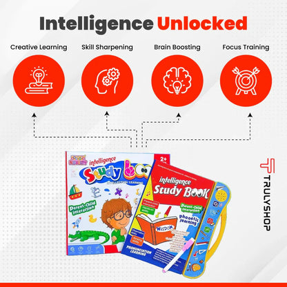 Kids Intelligence Sound Book – Fun Learning with Letters, Words, Numbers & Shapes + [Free Printable Preschool PDF Included]